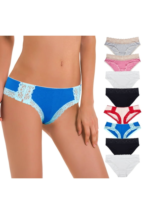 Cotton Soft Women Underwear Knickers Boxer Briefs Short Pack Of 8 -PackA-S/5