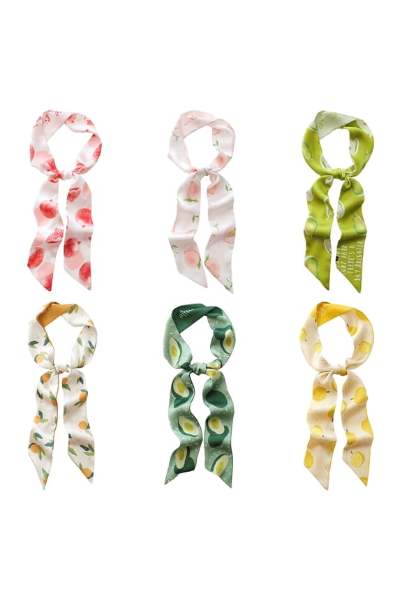 Fashion Bag Handbag Handle Ribbon Scarf Hair Head Band Decoration-6 Pack-Pack B