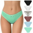 thumbnail image 1 of Curve Muse Women's Plus Size 100% Cotton Bikini Briefs Panties Underwear-6PK-PACKA-XL, 1 of 7