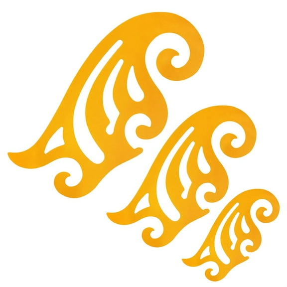 Curve Ruler Comic Template Tool Yellow for Drafting Drawing 3-Pack