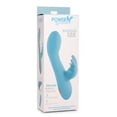 thumbnail image 1 of Curve Toys Power Bunny Snuggles Rechargeable Silicone Rabbit Vibrator Teal, 1 of 5