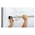 thumbnail image 1 of Curved Adjustable Spring Tension No Drill Shower Curtain Rod for Bathroom, Brushed Nickel Finish, 1 of 6