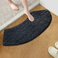 thumbnail image 1 of Curved Bathroom Mat Memory Foam Corner Shower Mat Non-slip, Soft Absorbent Bathtub Mat, Non-slip Thick Soft Comfortable Carpet for Bathroom, Shower, Bathtub, 1 of 6