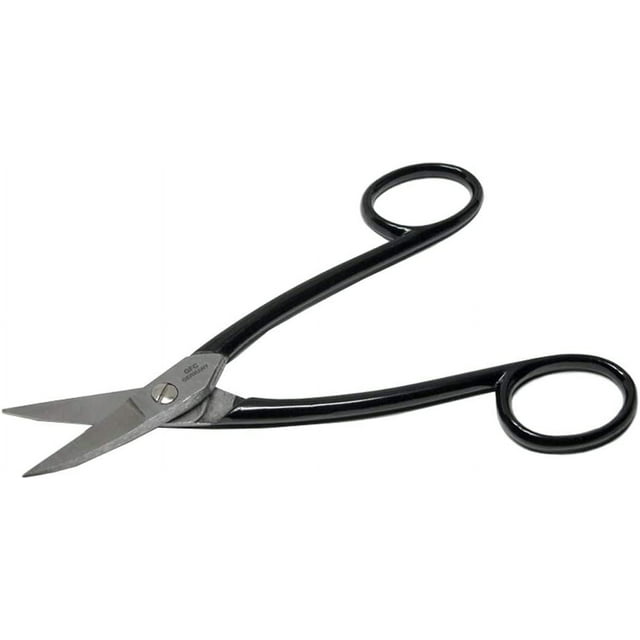 Curved Blade Shears with Scissor Handles Metal Sheet Template Pattern