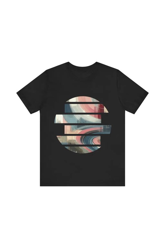 Curved Brush Strokes in Motion - Jersey Short Sleeve Tee