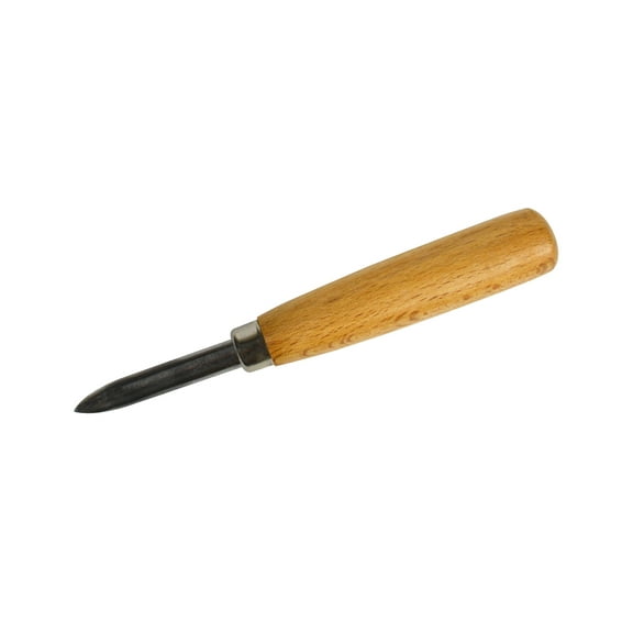 Curved Burnisher with Wooden Handle Jewelry Making Bezel Smoothing Stone Setting Tool - CARV-0007