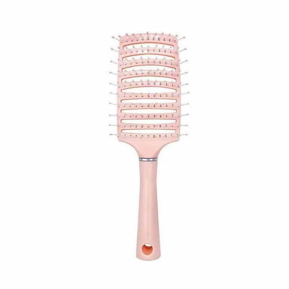 Curved Comb for Curly Hair - Fluffy Styling Comb with Cushion Base, Detangling, Wide Teeth