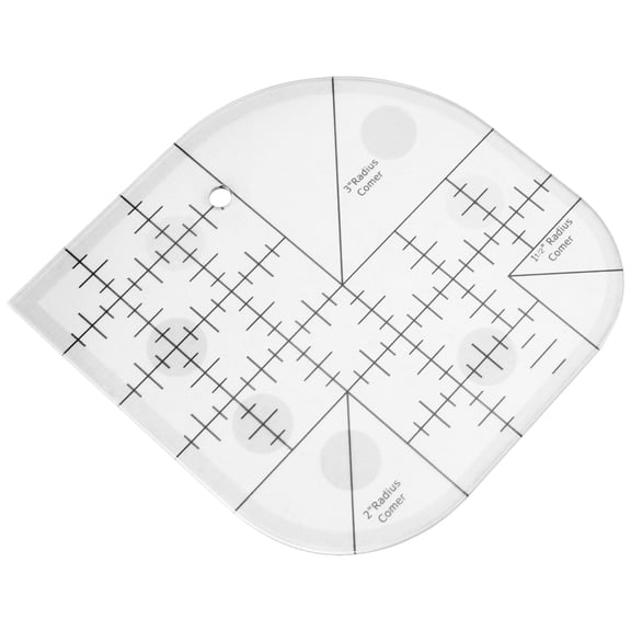 Curved Corner Cutter Quilt Ruler, Sewing Patchwork Ruler Template Tool,DIY Supplies