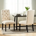 thumbnail image 1 of Curved Crest Rail Parsons Chairs / Classic Design for Living Space, 1 of 3