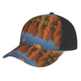 thumbnail image 1 of Curved Design Along The Top Of The Baseball Cap Reinforced Adjustable Breasted Four Seasons Available Autumn Lake, 1 of 8