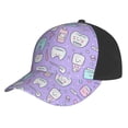thumbnail image 1 of Curved Design Along The Top Of The Baseball Cap Reinforced Adjustable Breasted Four Seasons Available Cartoon Toothbrush, Toothpaste And Toothpick Elements, 1 of 8