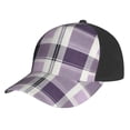 thumbnail image 1 of Curved Design Along The Top Of The Baseball Cap Reinforced Adjustable Breasted Four Seasons Available Lavenderblush Buffalo Plaid Check Tartan Scotland_1, 1 of 8