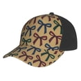 thumbnail image 1 of Curved Design Along The Top Of The Baseball Cap Reinforced Adjustable Breasted Four Seasons Available Sophisticated Thin Velvet Jewel Tone Ribbon Bow Pattern, 1 of 8
