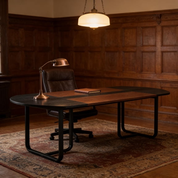 Curved Design Computer Table,High Executive Desk,Meeting Table,Office Table