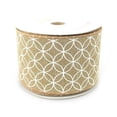 thumbnail image 1 of Curved Diamond Canvas Ribbon, 2-1/2-Inch, 10 Yards, Toffee, 1 of 1