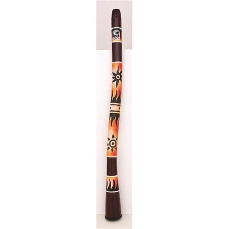 Curved Didgeridoo, Tribal Sun Design