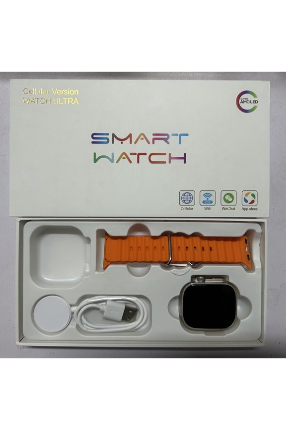 New S10 Ultra 3 Smartwatch Fingerprint unlock Touch ID Smart Watch Amoled Screen 180° Rotary Camera GPS WIFI Compass Sim Card Slot