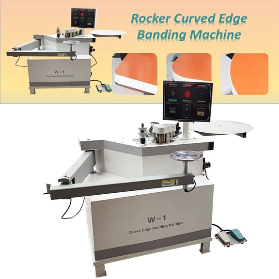 Curved Edge Foldable Edge Bander Wood Trimming Sealing Machine Folding Arm Edgeband Trimmer 220V