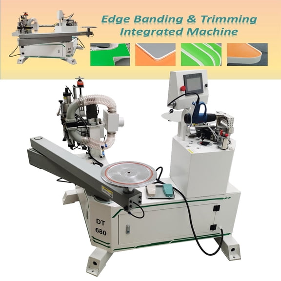 Curved Edge Foldable Edge Bander Wood Trimming Sealing Machine Folding Arm Edgeband Trimmer 220V