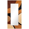 thumbnail image 1 of "Curved Elegance" Hand Made Solid Paulownia Wood Beveled Leaner Mirror size 80"x40", 1 of 12