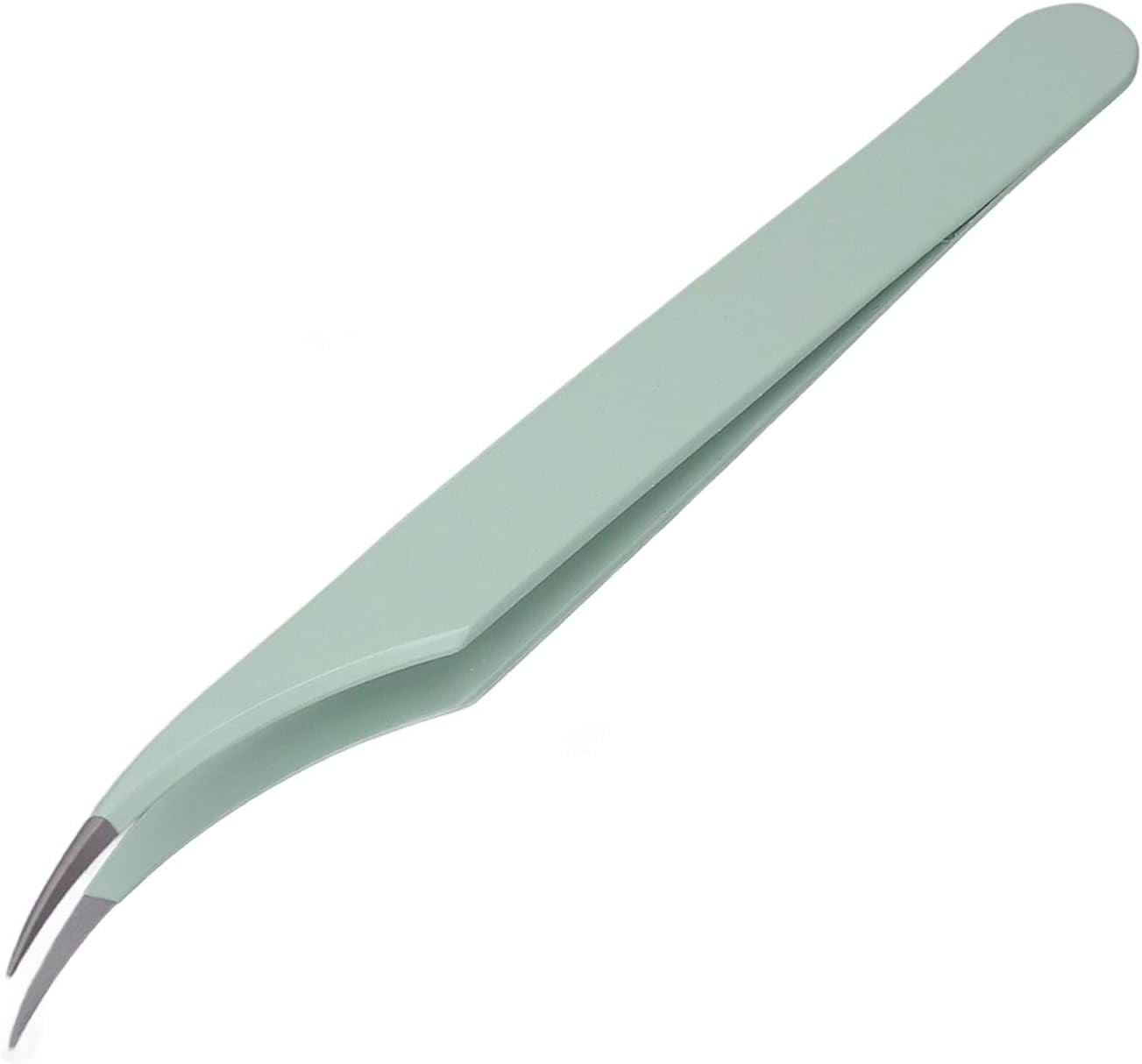 Curved Eyelash Extension Tweezers, Eyelash Applicator Tweezers, Salon Stainless Steel Ergonomic