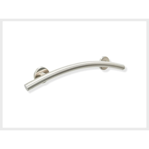 Curved Grab Bar for Bathroom Bathtub Shower Kitchen ADA Safety/304 Stainless/Brush Finish/ 24" x 3"