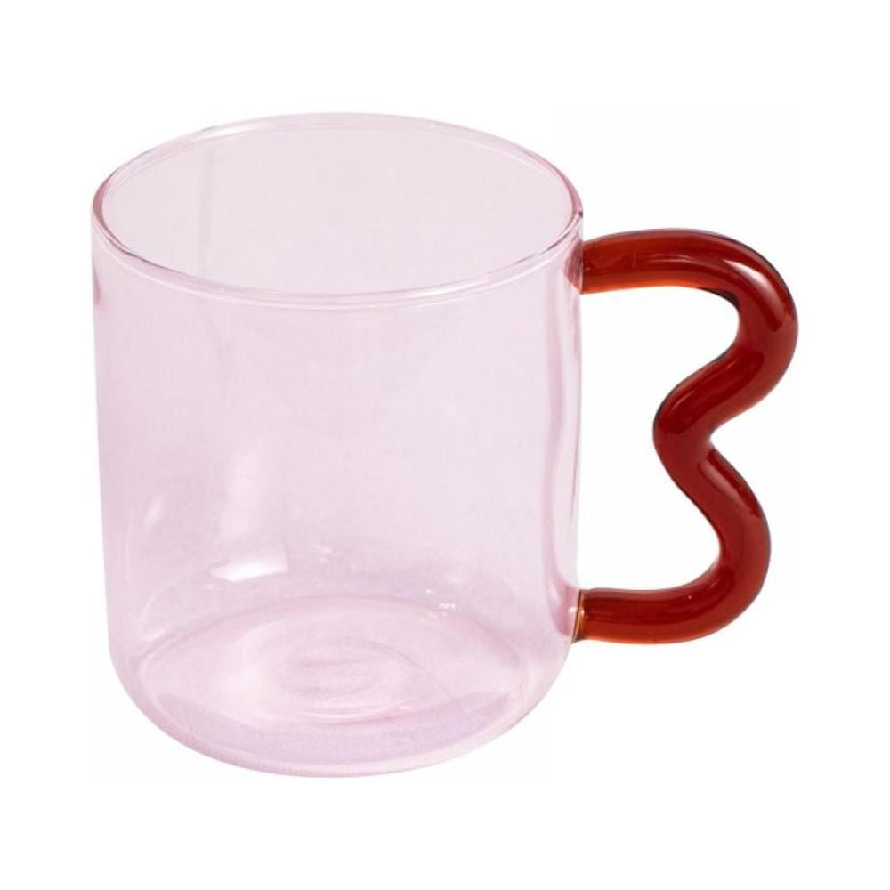 QWEZXO Colorful High Borosilicate Glass Cups With