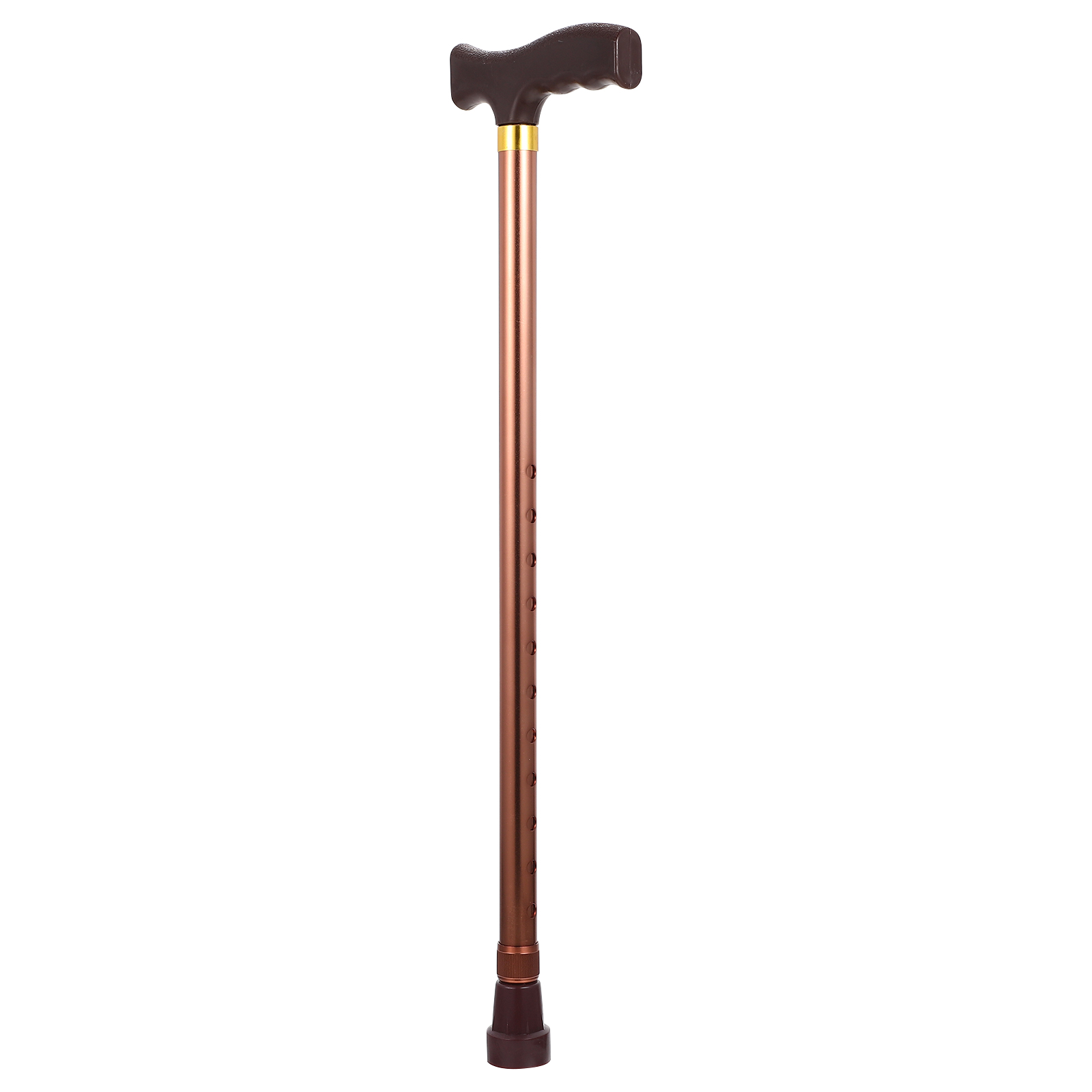 Curved Handle Hiking Stick Antiskid Walking Pole Foldable Walking Cane Retractable Walking