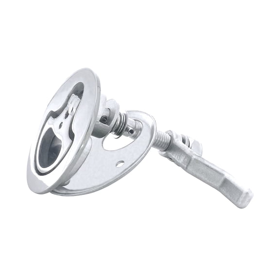 Curved Handle Stainless Steel Deck Lock Fastener With Anti Slip Washer For Vessels Ships Yachts Marine Applications