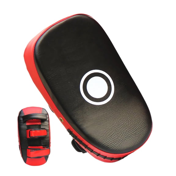 Curved Kickboxing Pads, PU Leather Training Equipment for Martial Arts, Kick Trainer Pads for Kids Adults Men Women, Home Gym Practice, Karate Thai Boxing, Fitness Workout Striking Gear