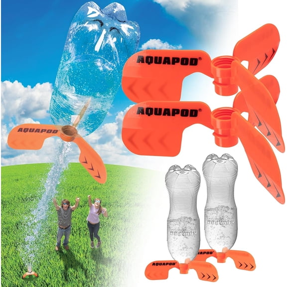 Curved Launcher Fins (2 pk)- Spirals in Air/ Helicopters to Ground- Fun STEM Kit
