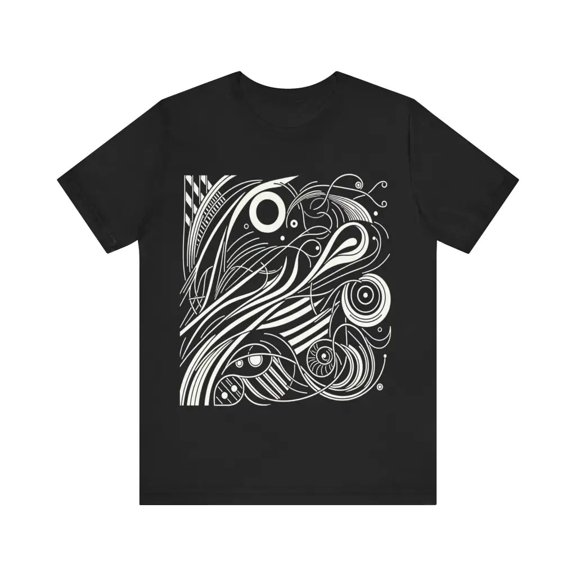 Curved Line Composition - Jersey Short Sleeve Tee