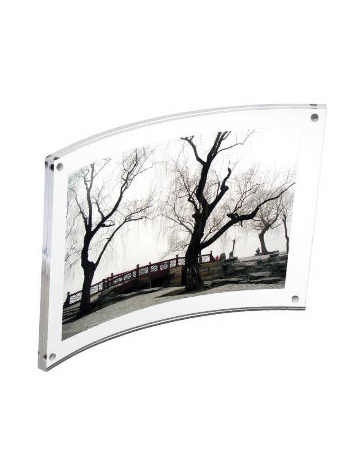 Curved FRAME clear acrylic by 5x7