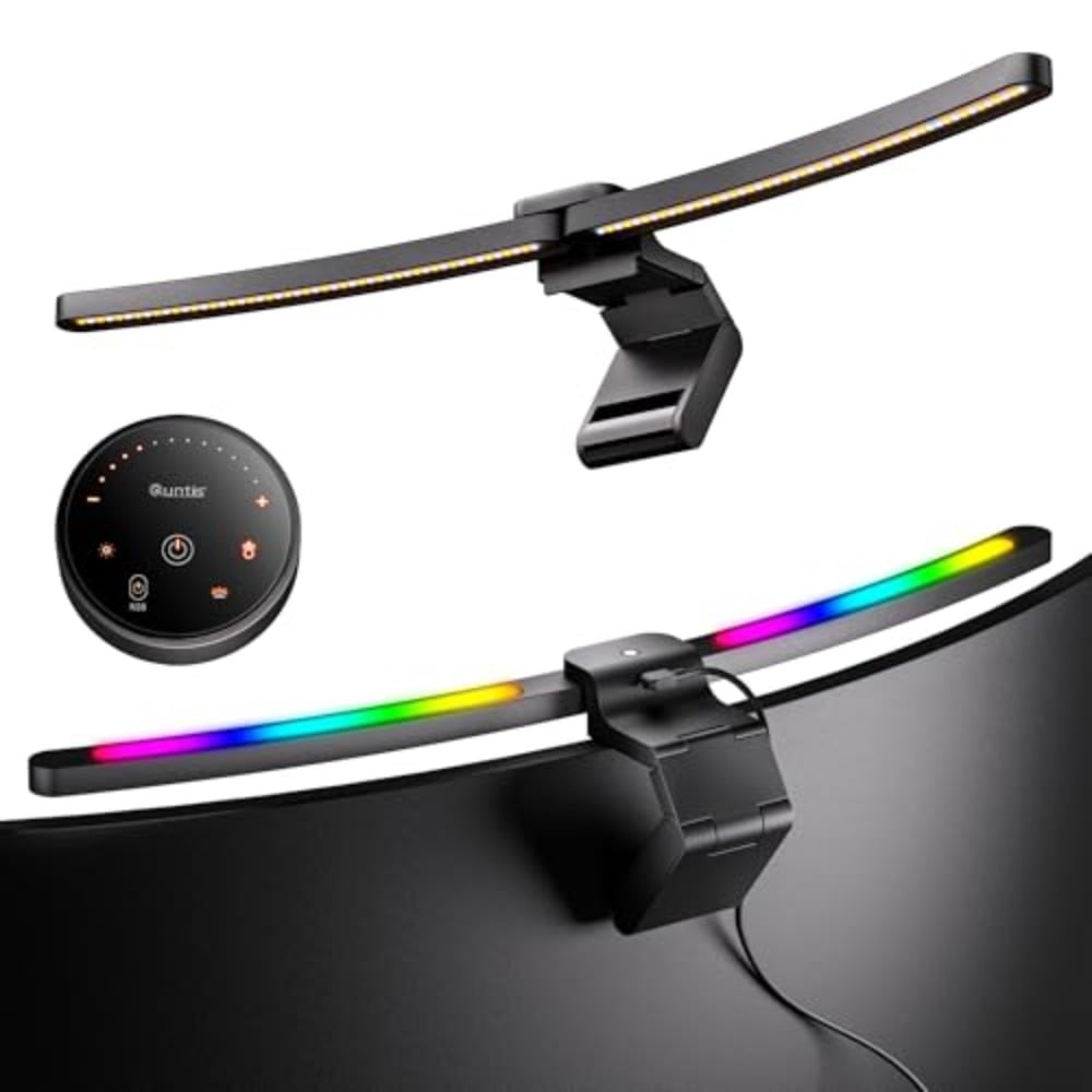 Curved Monitor Light Bar 15 RGB Backlight for 34+ Screens Computer Bar ...