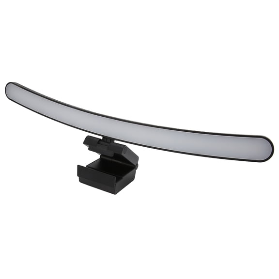 Curved Monitor Light Bar, Screen Lamp for Office, Stepless Dimming, 3 Color Temperatures, Type-C, Black