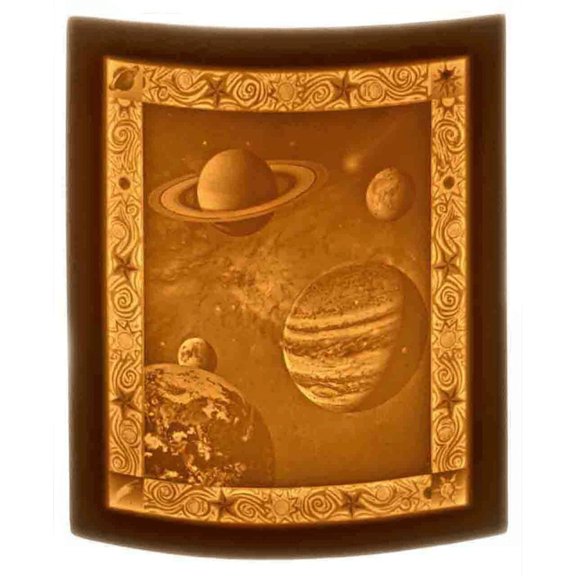 Curved Night Light - Porcelain Lithophane Night Light