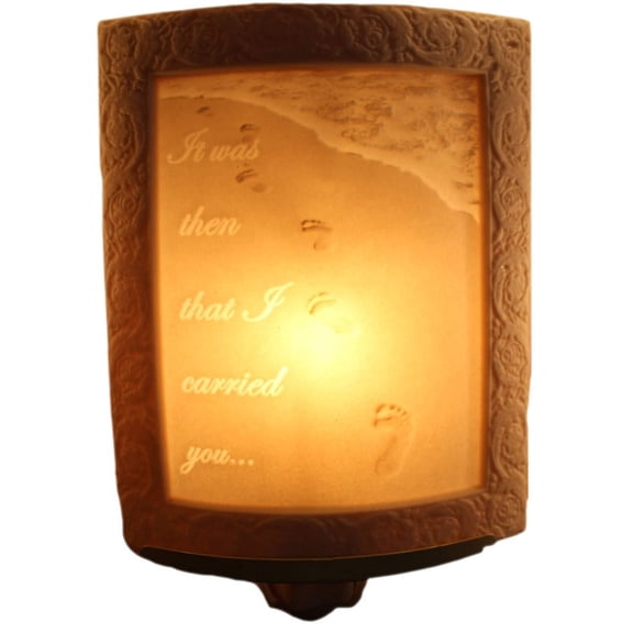 Curved Night Light - Porcelain Lithophane Night Light