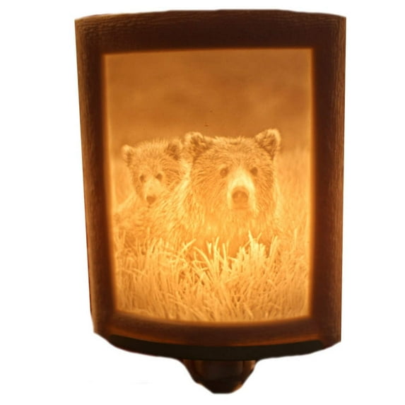Curved Night Light - Porcelain Lithophane Night Light