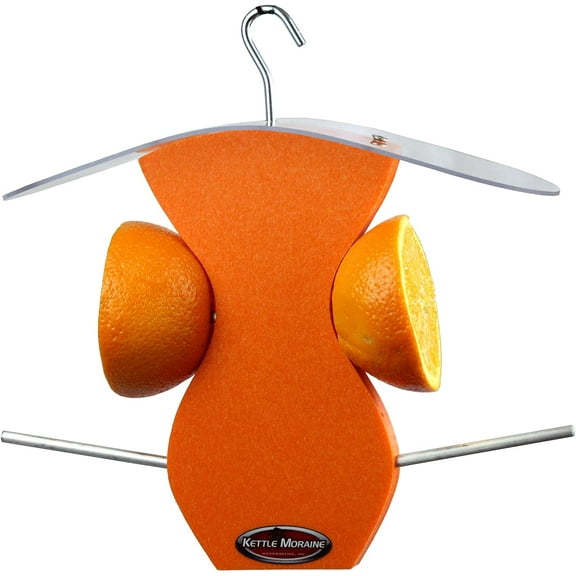 Curved Oriole Orange Fruit Feeder