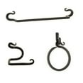 thumbnail image 1 of Curved Pointed Forged Iron Bathroom Accessories Set | AIW-BAS001, 1 of 6