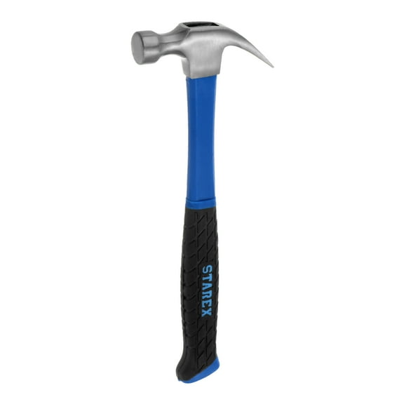 Curved Rip Claw Hammer 13oz Round Head for Nail Hammering and Pulling,Blue Black