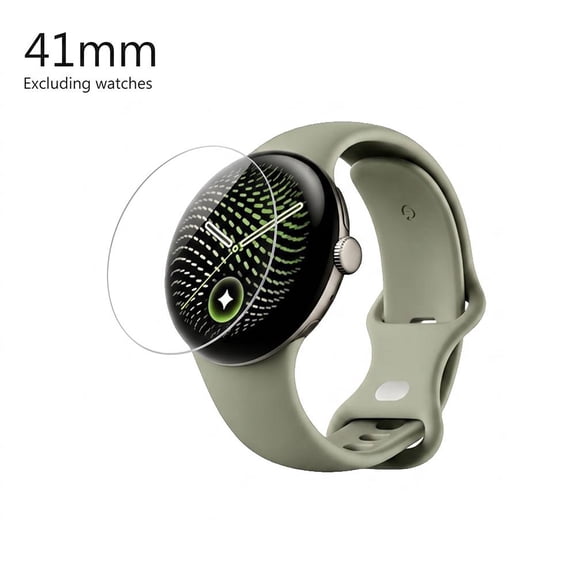 Curved Screen Protector Compatible with Google Pixel Watch 5, Flexible Hydrogel Full-Cover Film with HD Touch Response & Bubble-Reducing Install, 41mm