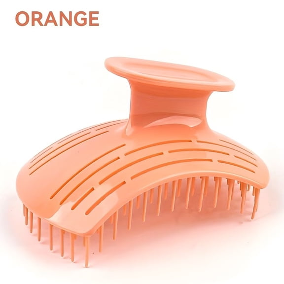 Curved Shampoo Brush for Scalp Massage and Cleaning - Wet & Dry Use Hair Care Tool