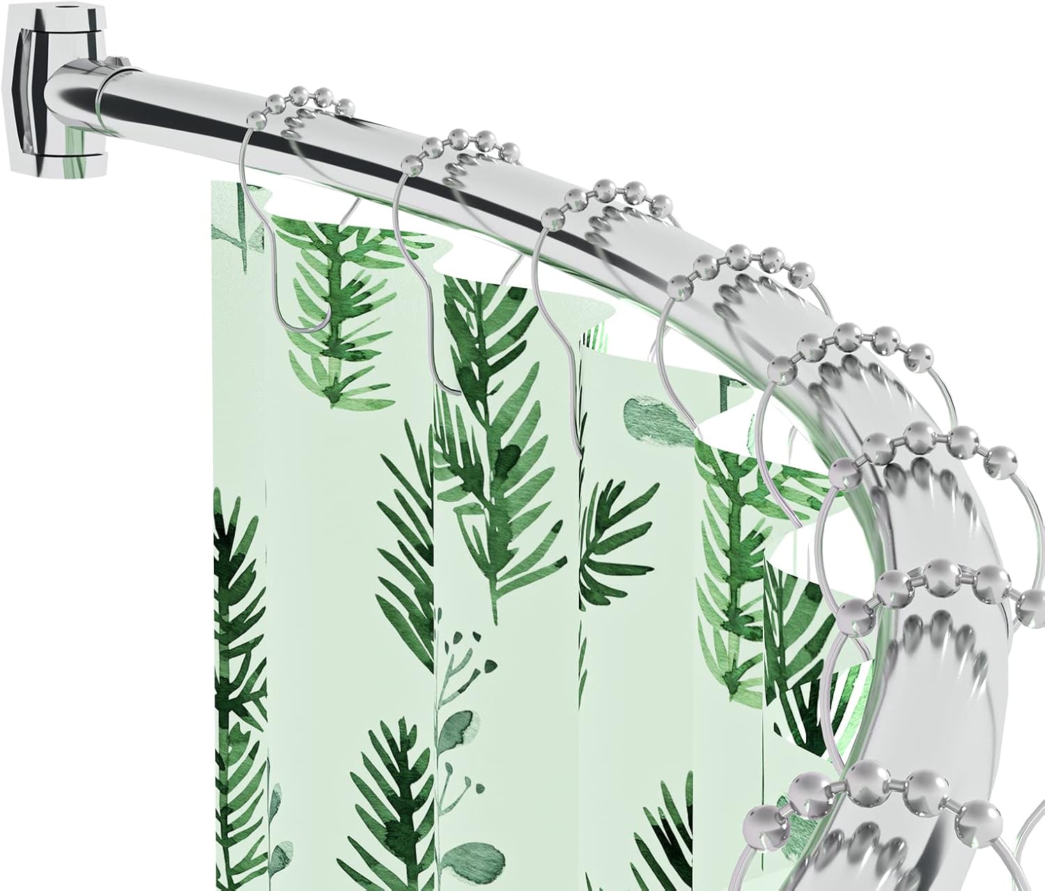 Curved Shower Curtain Rod, 4272 Inches Adjustable Arched Shower