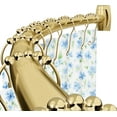 thumbnail image 1 of Curved Shower Curtain Rod 43" to 72" Adjustable, Aluminum Rustproof Expandable Round Shower Rod for Bathroom Bathtub Stall, Need to Drill, Gold, 1 of 8