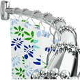thumbnail image 1 of Curved Shower Curtain Rod, 45-72 Inches Adjustable Curved Shower Rod, Rustproof Round Never Fall Shower Rods for Bathroom, Telescoping Design, Need to Drill, Silver, 1 of 5