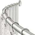 thumbnail image 1 of Curved Shower Curtain Rod, Round Shower Curtain Rod 48-72 Inches Adjustable, Rounded Bowed Stainless Steel Shower Rods for Bathroom, Bathtub, More Shower Space, Brushed Nickel, Need to Drill, 1 of 14