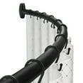 thumbnail image 1 of Curved Shower Curtain Rod, 43" to 71" Adjustable Curtain Rod, Rustproof Expandable Shower Rod, Shower Curtain Rod for Bathroom, Shower Rooms, Bathtubs, Clothing Stores, Fitting Rooms, Balconies, 1 of 7