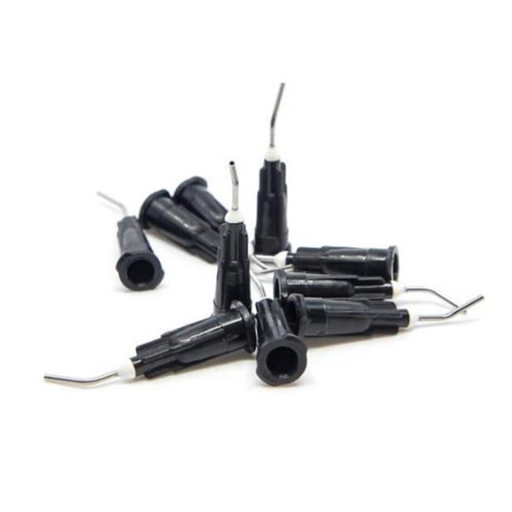 Curved Steel Thick Glue Tips - Medium - 10 Per Pack