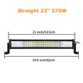 Curved/Straight 22 32 42 52inch 675W 540W Led Light Bar Driving Lights